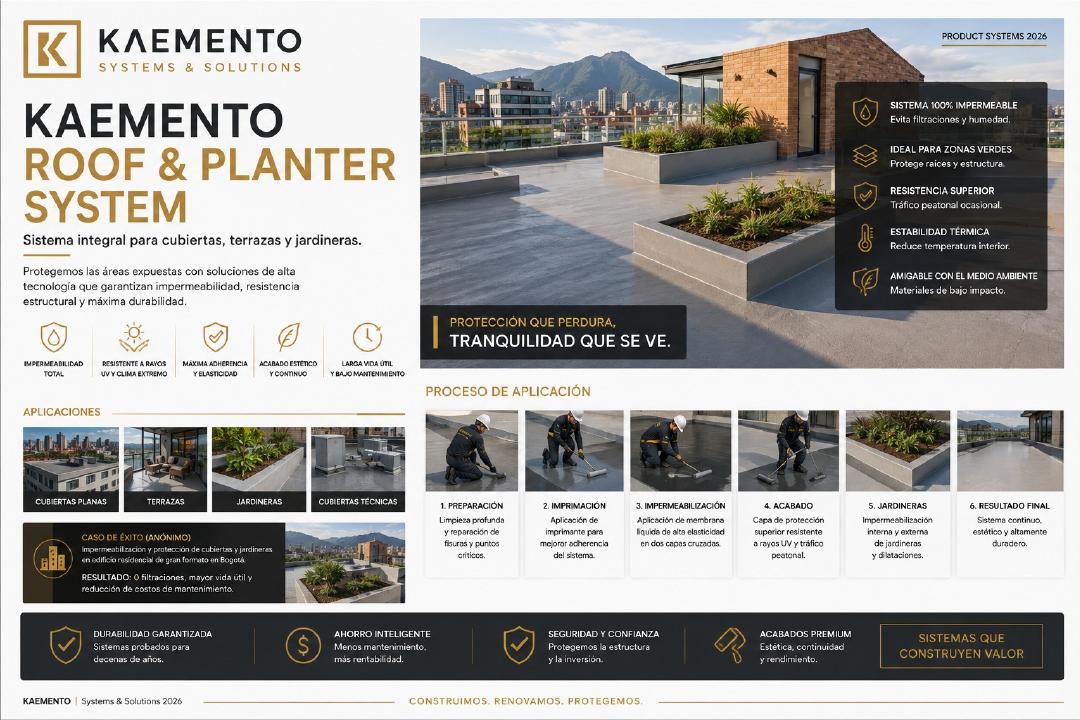 Roof and Planter System KAEMENTO
