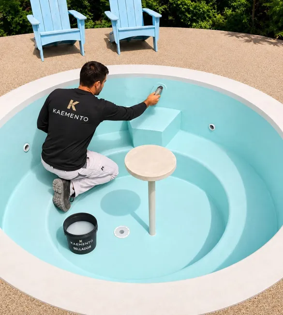 Aplicación en piscina